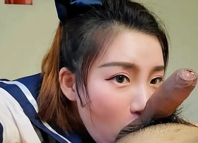 Chinese Student Giving Passionate Blowjob and Jism in Mouth - NicoLove