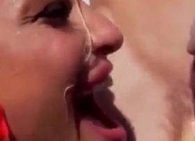 Two milfs sucking dick in Cabo San Lucas