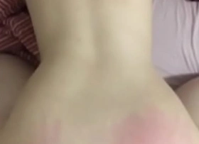 Oriental pupil getting her red ass fucked