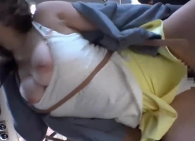 Japanese Hot Pretentiousness Huge Tits Fuck on Bus