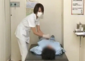 japanese nurse handjob , blowjob and copulation comfort respecting hospital